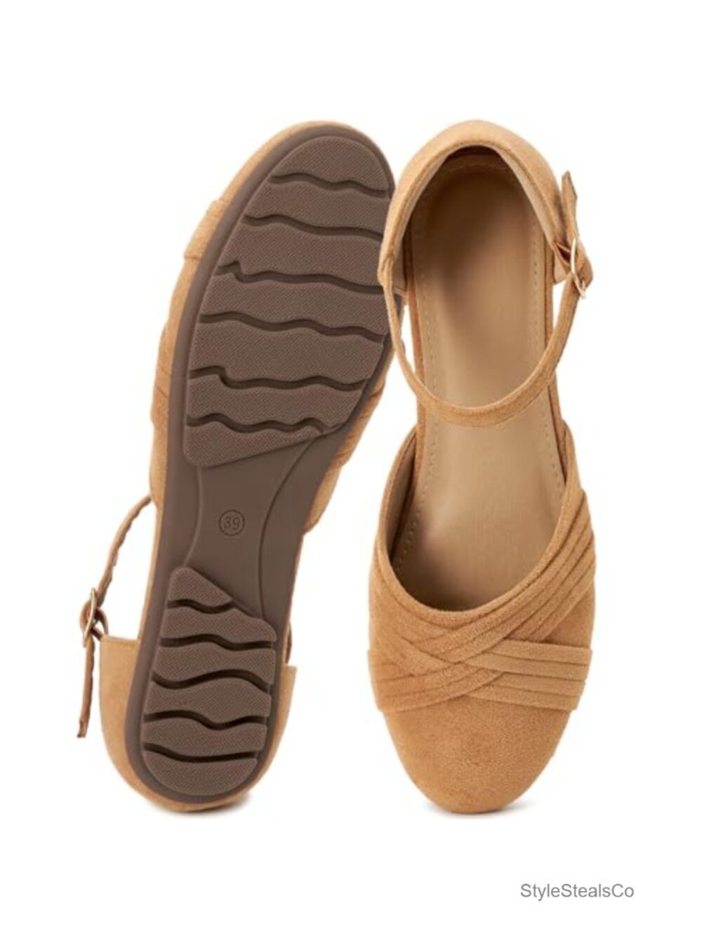 Suede Flats for Women Comfortable Office Shoes